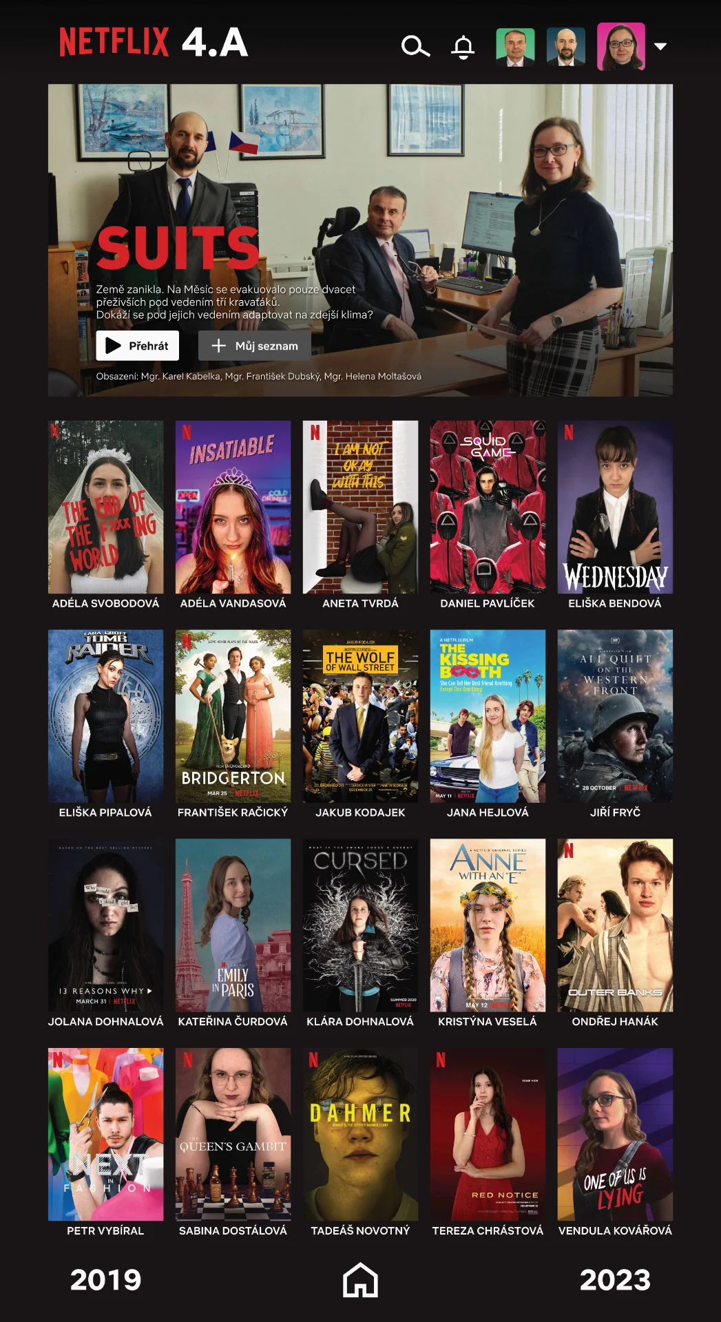 Maturitní tablo Netflix